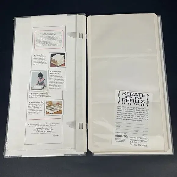 New Set of 3 Webway Orig Vanguard Photo Albums 72 Pockets USA W-35T Expandable